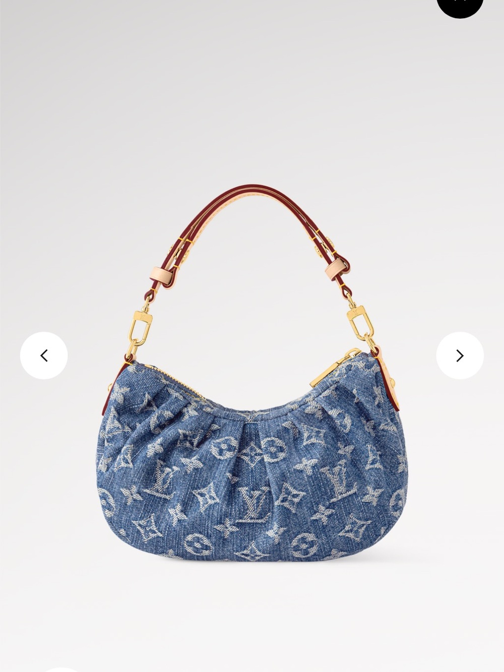New in Box Louis Vuitton Pochette Valley in Blue Denim - Picture 2 of 11